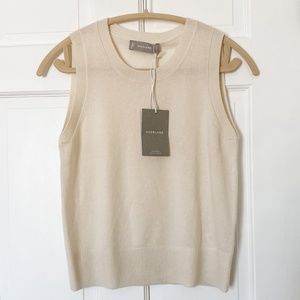 Everlane Cashmere Shell Tank Cream Small